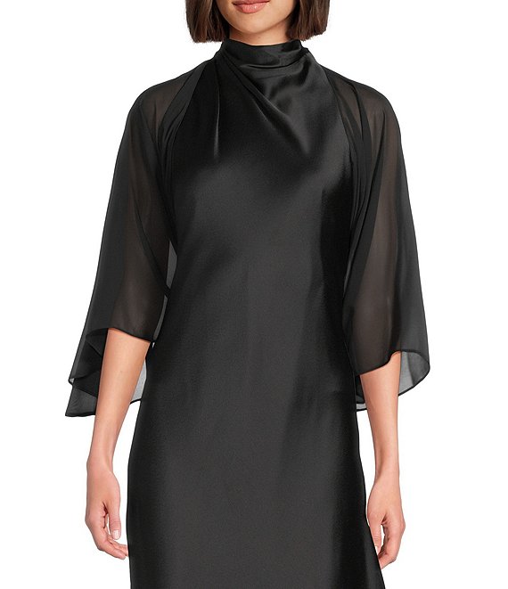3 4 sleeve wrap dress black Uscallm Women's Summer Plus Size Collared 3/4 Sleeve Tie Pleated Wrap Dress Elegant Mini Party Vacation Beach Casual Sundresses, White XL