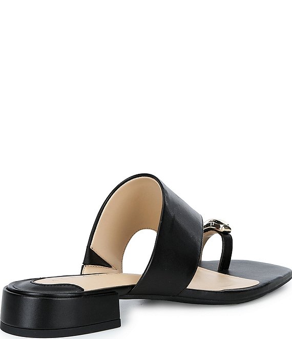 Alex Marie Nancy Leather Ornamented Toe Loop Sandals | Dillard's