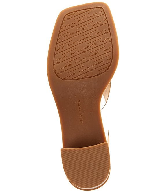 Alex Marie Ryanne Leather Sling Back Stack Heel Sandals | Dillard's