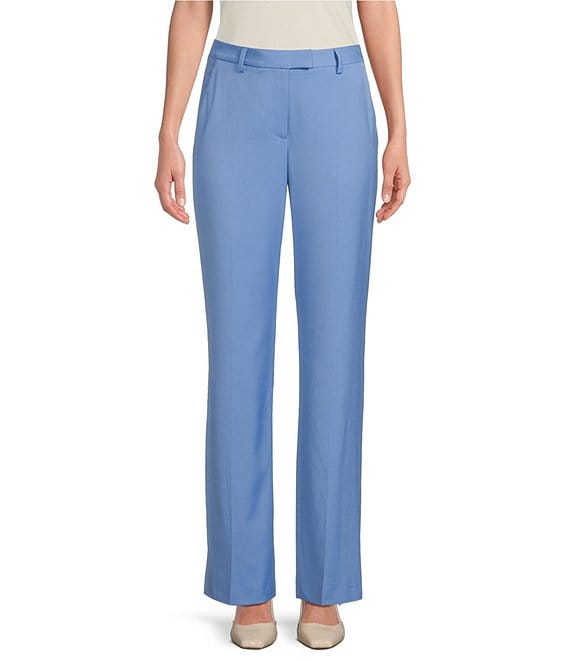 Color:Ocean - Image 1 - Suzie Anywhere, Everywhere Coordinating Straight Leg Mid Rise Pants