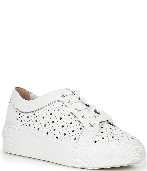 TOD'S Laser-cut leather sneakers | THE OUTNET