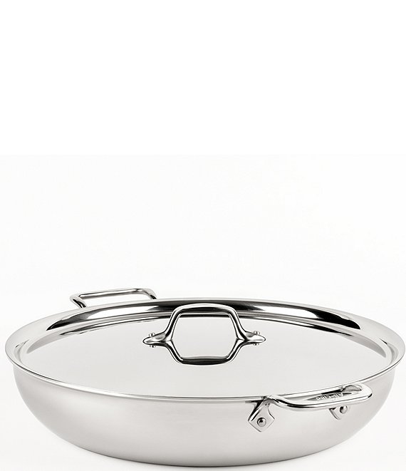All-Clad D3 Stainless Steel 3-Ply Bonded 7-Quart Sunday Supper Pan with Lid