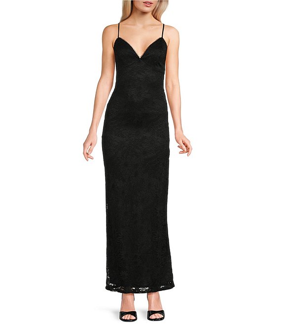 Allison & Kelly Lace Maxi Slip Dress