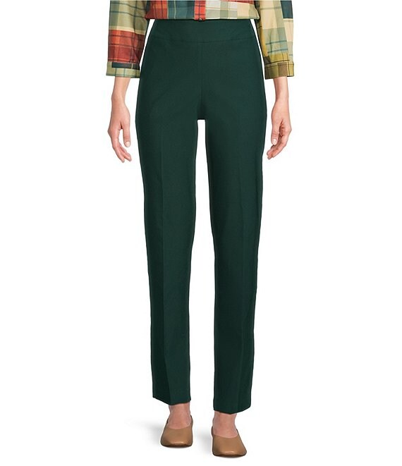 Allison Daley Pine Grove Stretch Pull-On Straight Leg Pants, Pine Grove - Image 1