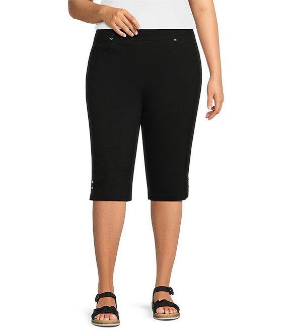 Allison Daley Plus Size Tech Stretch Pull-On Skimmer Pants