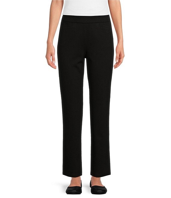 Allison Daley Ponte Straight Leg Pull-On Pants | Dillard's