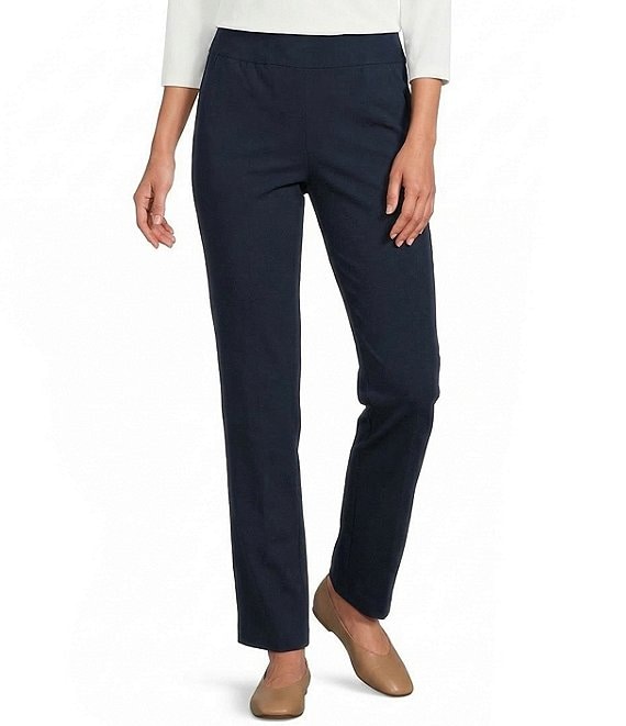 Allison Daley Stretch Pull-On Straight Leg Pants