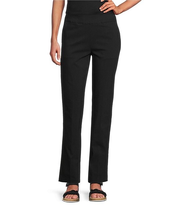 Allison Daley Stretch Pull-On Straight Leg Pants