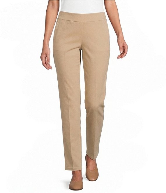 Allison Daley Stretch Pull-On Straight Leg Pants