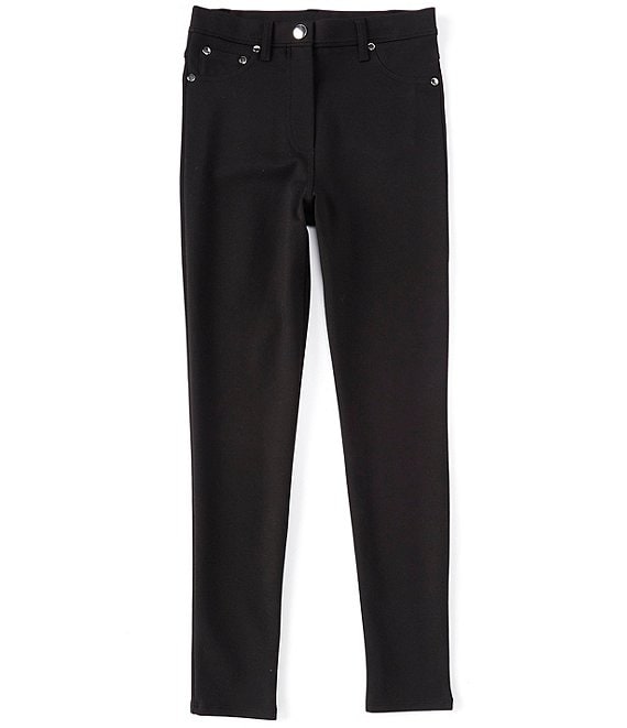 Hope & Henry Girls' Ponte Pant With Side Stripe (black With Gold, 12-18  Months) : Target
