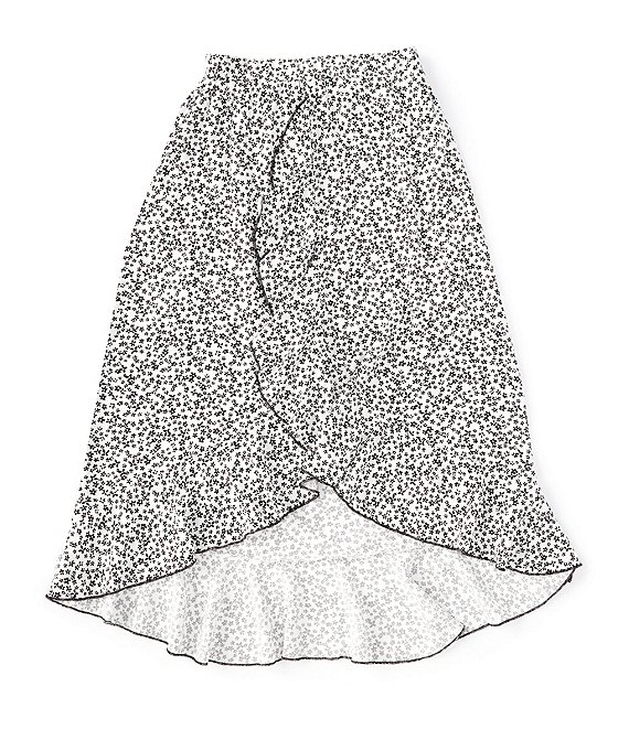 Ally B Big Girls 7-16 Printed Ruffled Hi-Low Skirt | Dillard's
