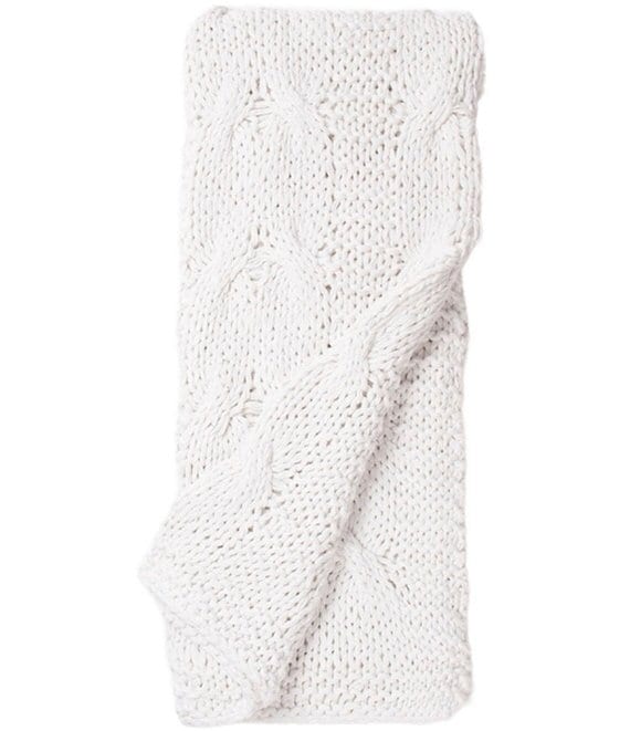 Amity Home Micah Cable Knitted Cotton Throw Blanket