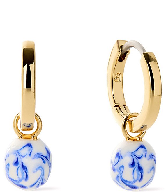 Ana Luisa Lainey Marble Blue Drop Earrings