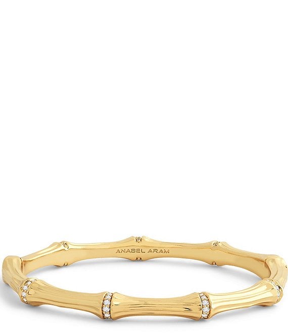 Anabel Aram Bamboo Hinged Bangle Bracelet