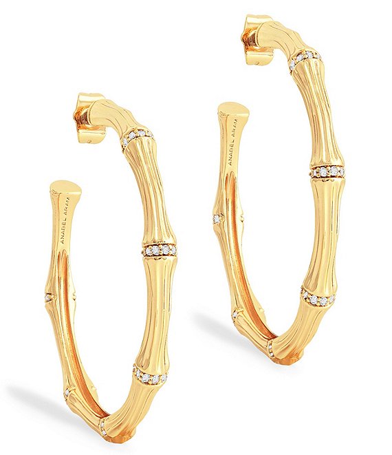 Anabel Aram Bamboo Large Hoop Earrings