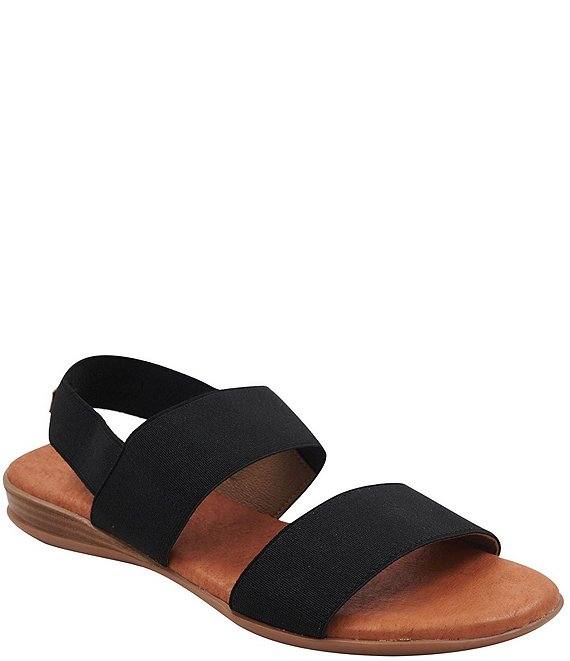 Color:Black - Image 1 - Nigella Elastic Sling Sandals