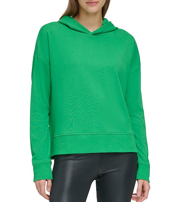 Andrew Marc Sport French Terry Drop Shoulder Hoodie