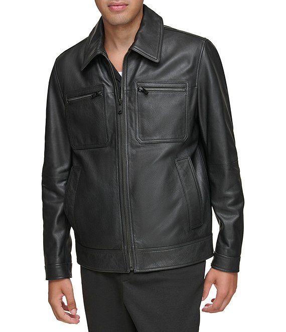 Andrew Marc Halen Leather Jacket