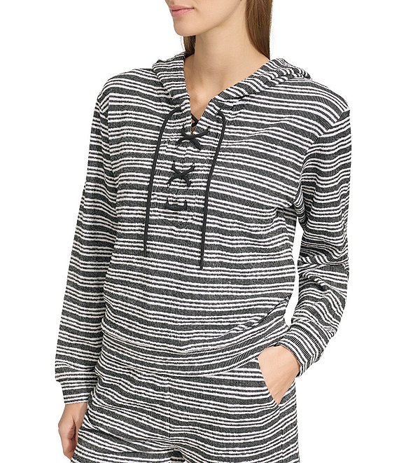 Lace front hoodie discount