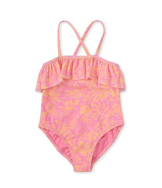 Angel Beach Little Girls 4-6X Printed One-Piece Swimsuit | Dillard's