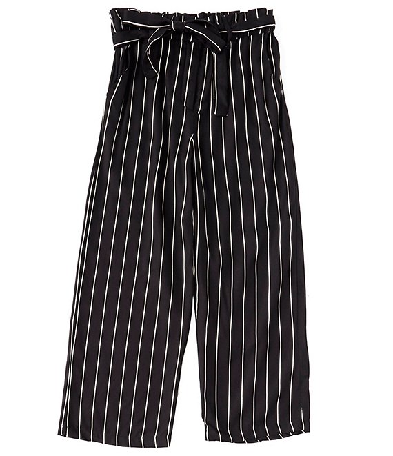 Angie Big Girls 7-14 Striped Paperbag-Waist Twill Pants | Dillard's
