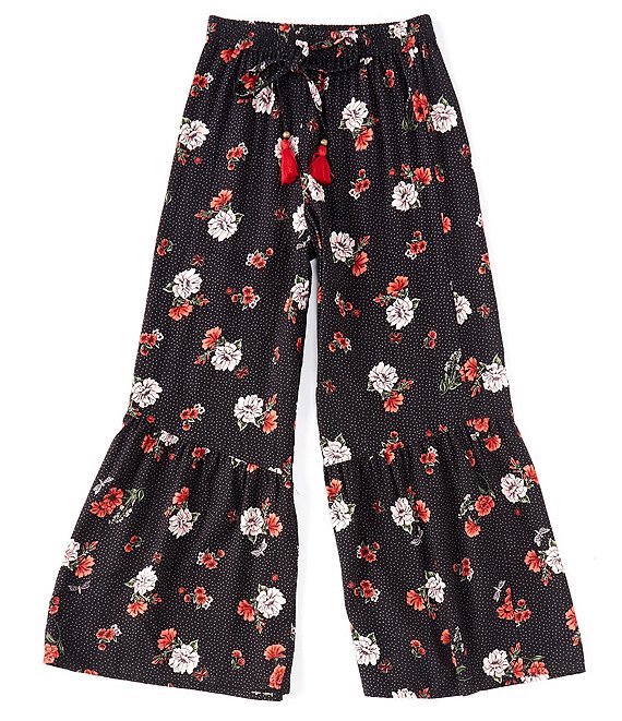 Angie Big Girls 7-16 Floral Flare Pant