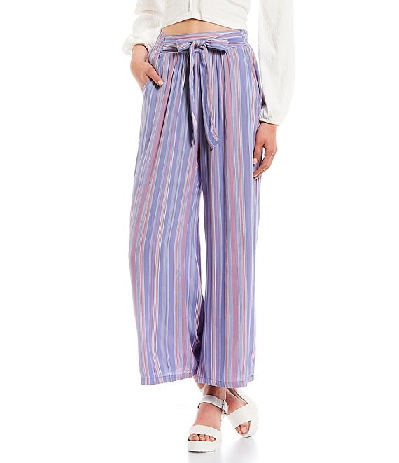 Buy White Peach and Gray Stripe Palazzo Pant Cotton for Best Price,  Reviews, Free Shipping