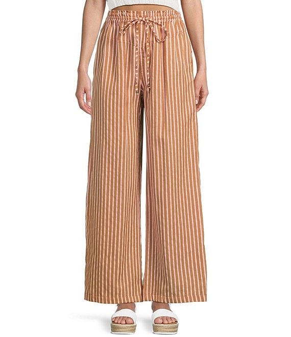 【ANGLAN】Stripe Two Tuck Wide Pants The two-toned Tate pants – Aknvas