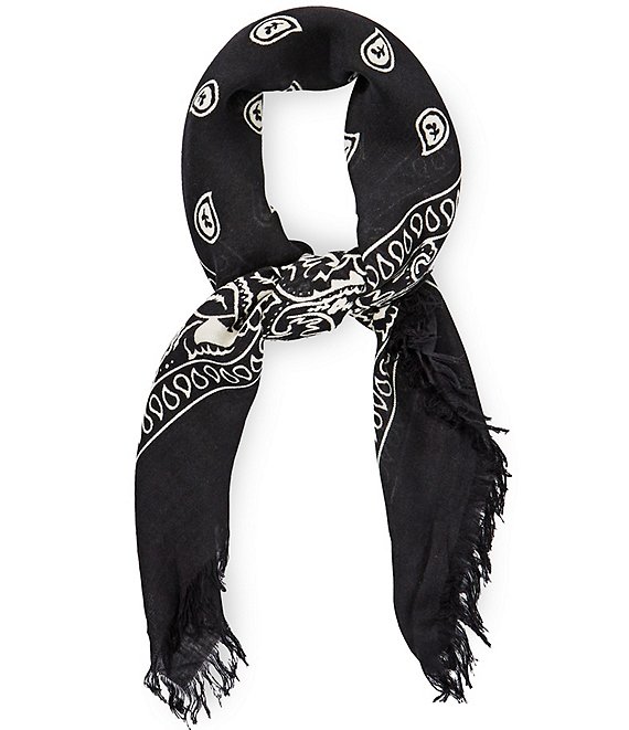 Anna & Ava Bandana Fringe Square Scarf