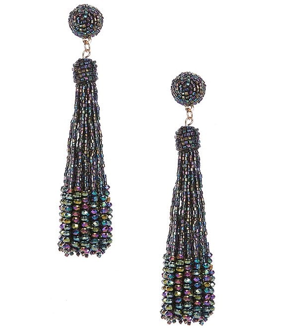 Anna & Ava Beaded Tassel Drop Earrings | Dillard's