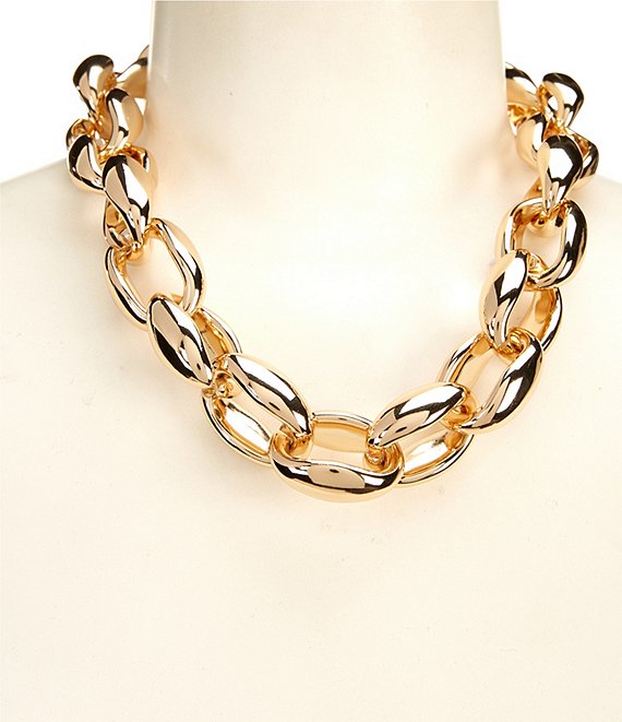 Anna & Ava Chunky Curb Chain Collar Necklace