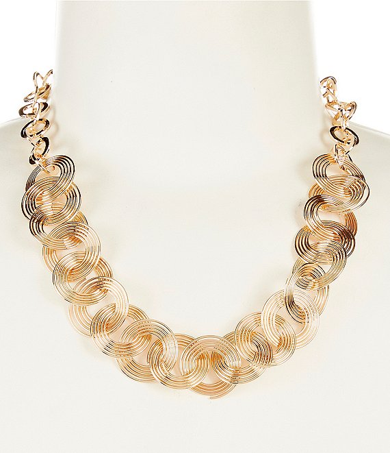 Anna & Ava Circle Link Statement Necklace | Dillard's