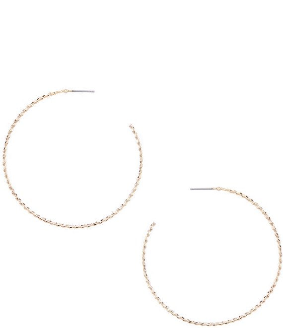 Color:Gold - Image 1 - Donna Hoop Earrings