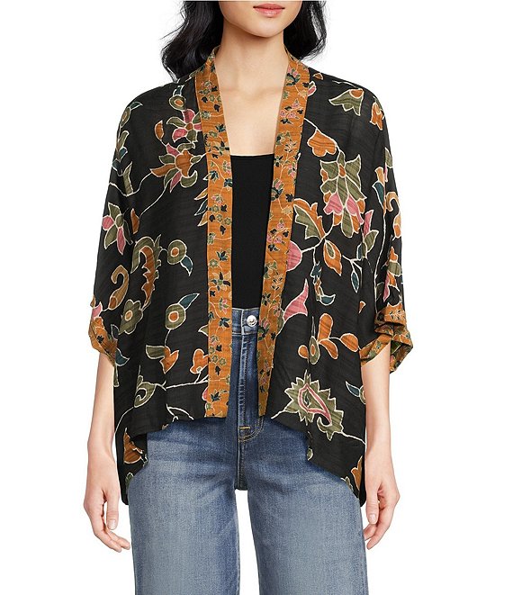 Anna & Ava Floral Kimono, Floral - Image 1