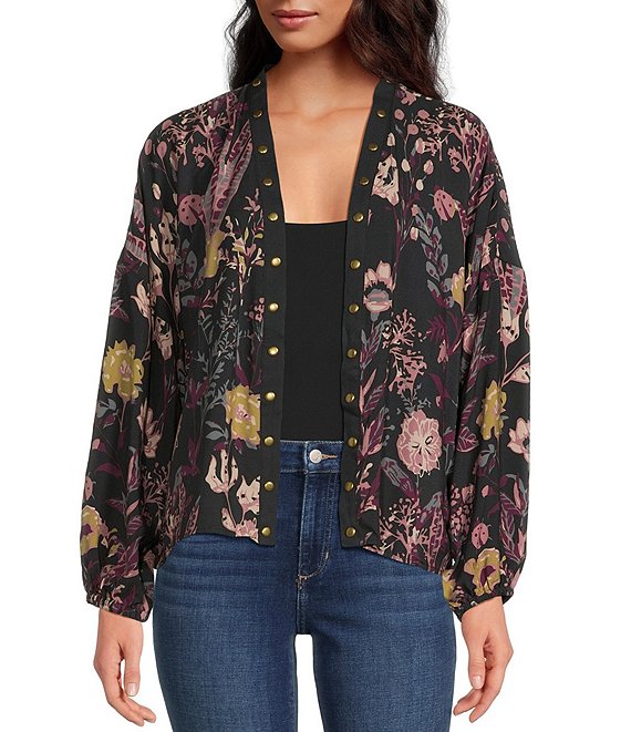 Anna & Ava Floral Stud Kimono