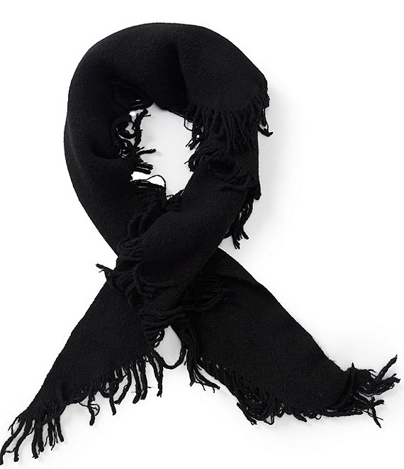 Anna & Ava Knit Triangle Fringe Scarf Wrap
