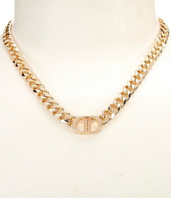 Anna & Ava Lock Chain Collar Necklace
