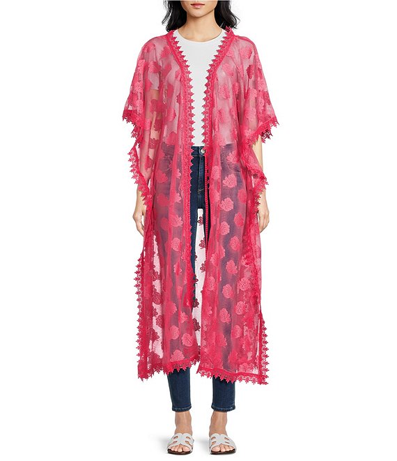 Anna & Ava Mesh Leave Poncho