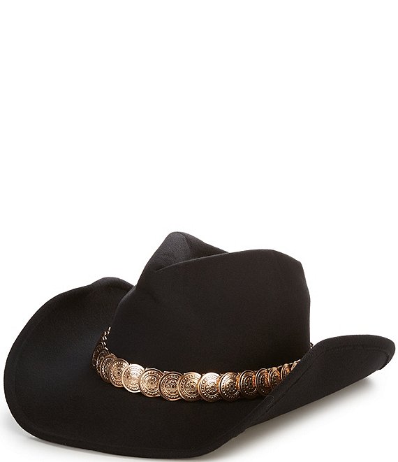 Anna & Ava Metal Embellished Cowboy Hat