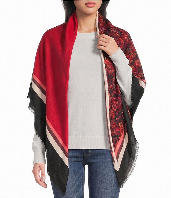 Anna & Ava Mixed Pattern Scarf Wrap