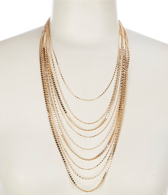 Anna & Ava Multi Layer Paperclip Chain Necklace