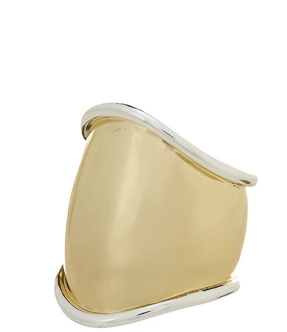 Anna & Ava Organic Two Tone Wide Statement Ring