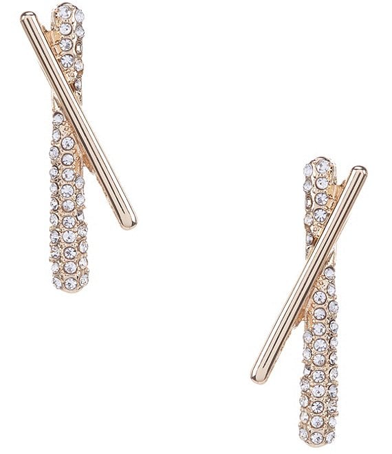 Anna & Ava Pave Stick Drop Earrings