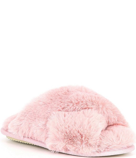 Women's Slippers With Fur Light Pink Fur