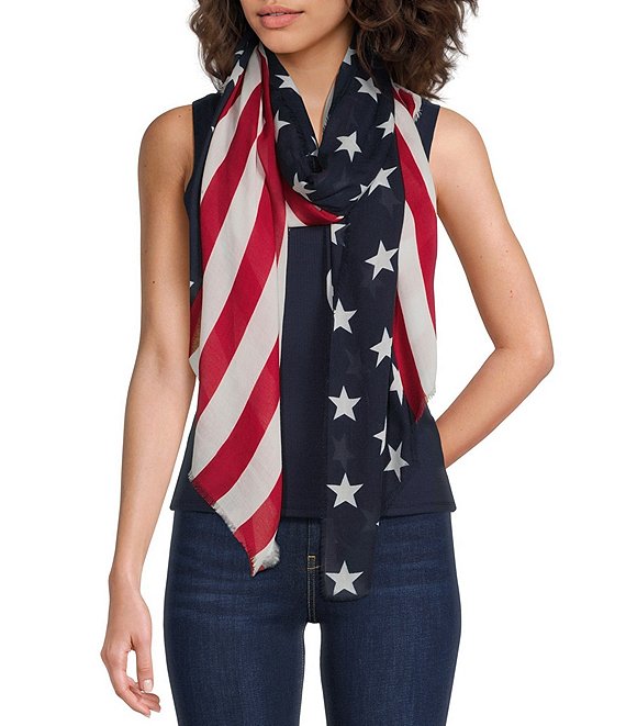 Anna & Ava Stars and Stripes Scarf Wrap