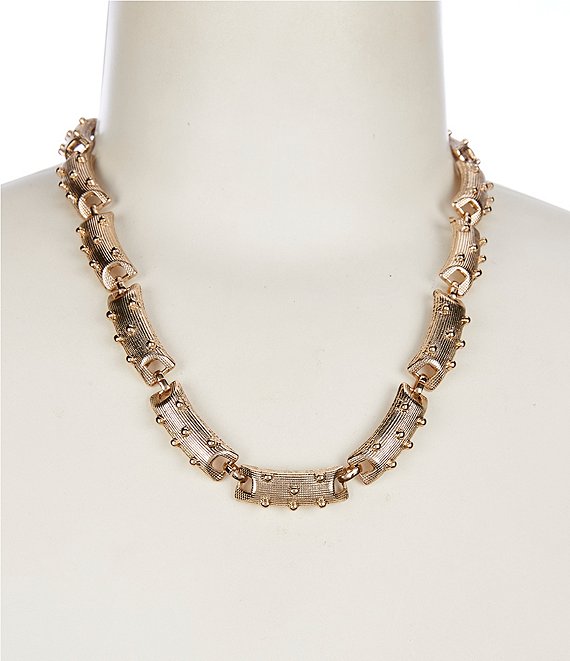 Anna & Ava Textured Bar Collar Necklace