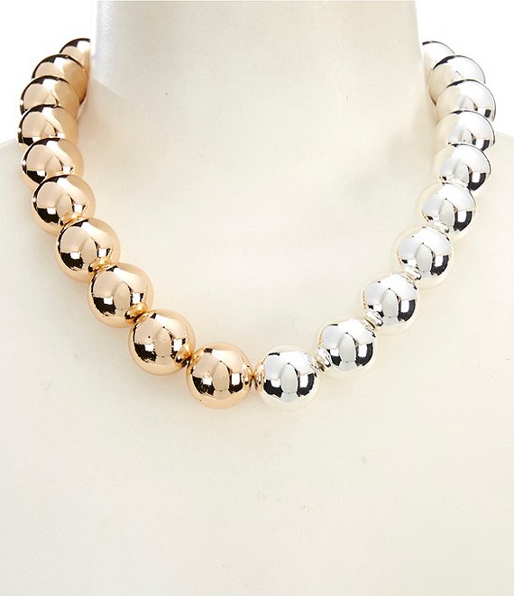 Anna & Ava Two Tone Ball Statement Necklace