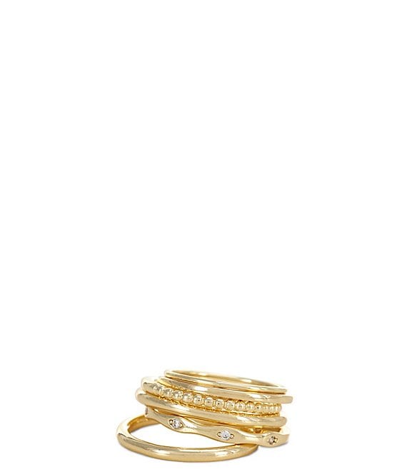 Anna & Ava Waterproof Stacked Ring Set with Stones