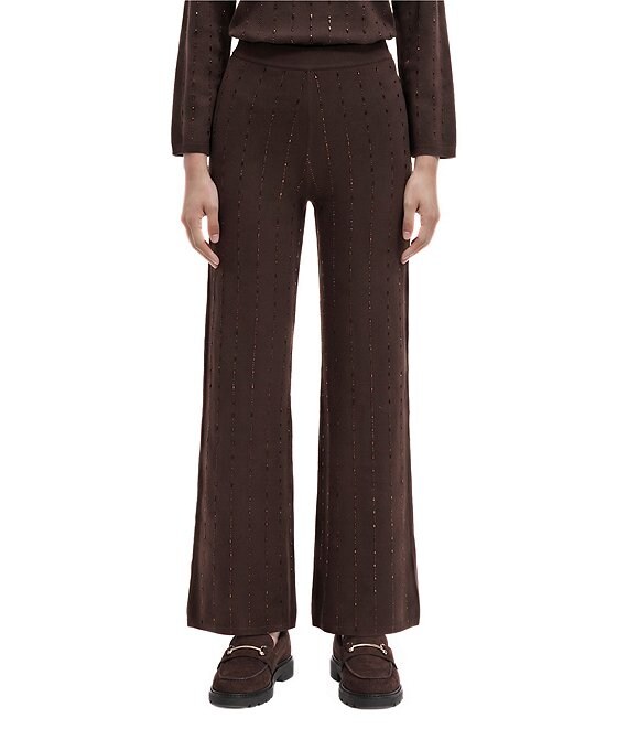 Anne Klein Petite Heat Set Stripe Pant