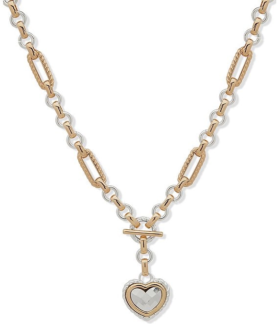 Kariana Two-Tone Stainless Steel Pendant Necklace and Chain Bracelet Set  SKJB1002998 - Skagen
